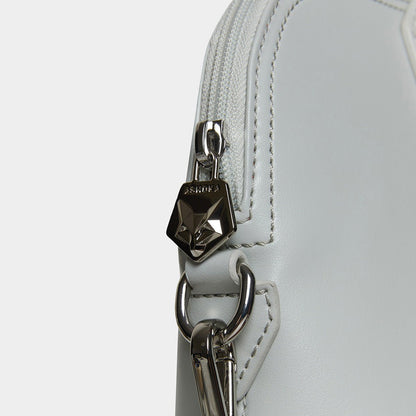 City Full Uppeal™ Pearl Grey Briefcase - Vegan America