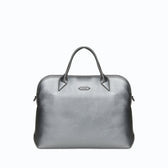 City Full Uppeal™ Silver Briefcase - Vegan America
