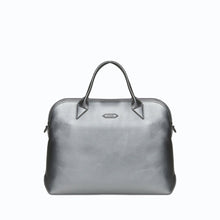 City Full Uppeal™ Silver Briefcase - Vegan America