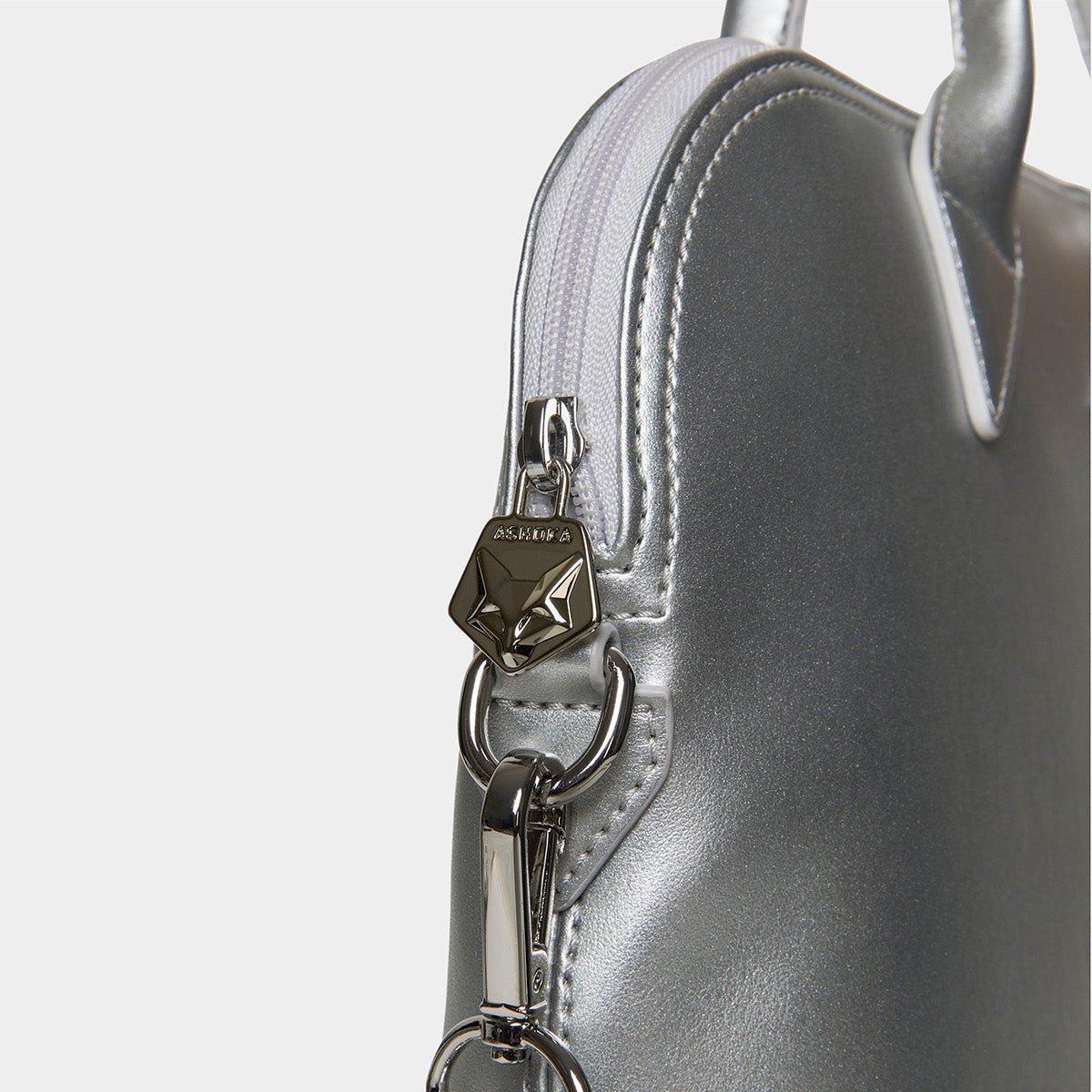 City Full Uppeal™ Silver Briefcase - Vegan America