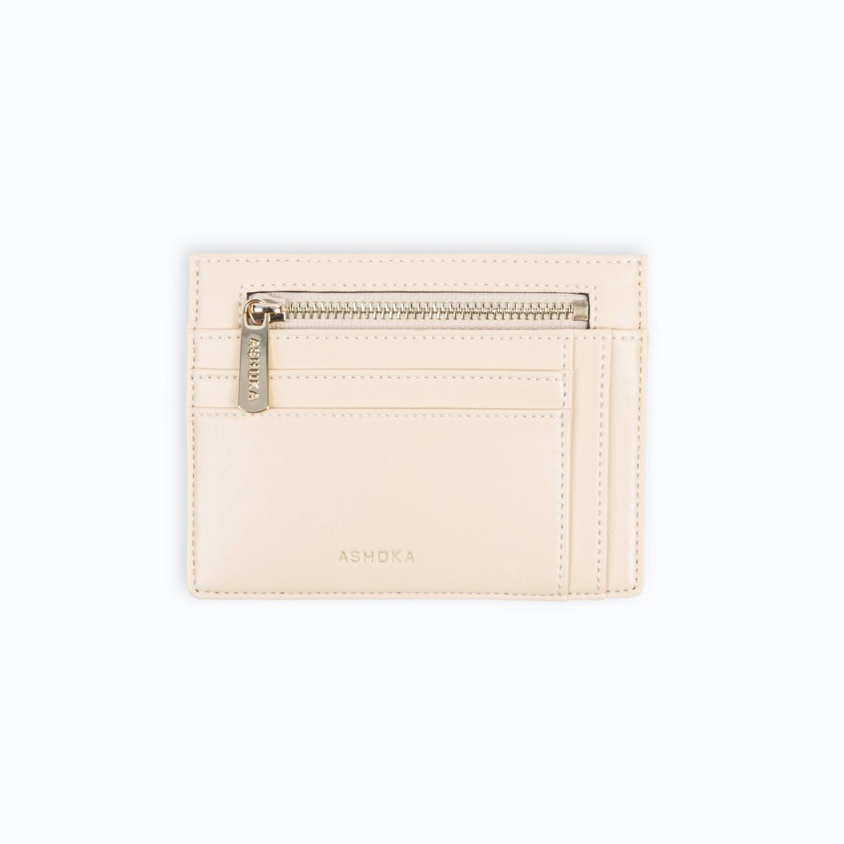 Bamboo Sand Zipped Card Holder - Vegan America