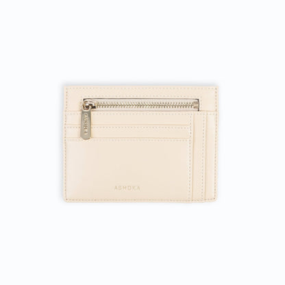 Bamboo Sand Zipped Card Holder - Vegan America