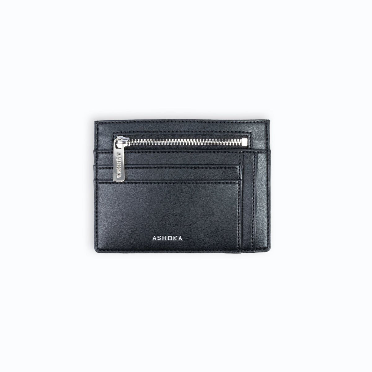 Zipped Uppeal™ Black Card Holder - Vegan America