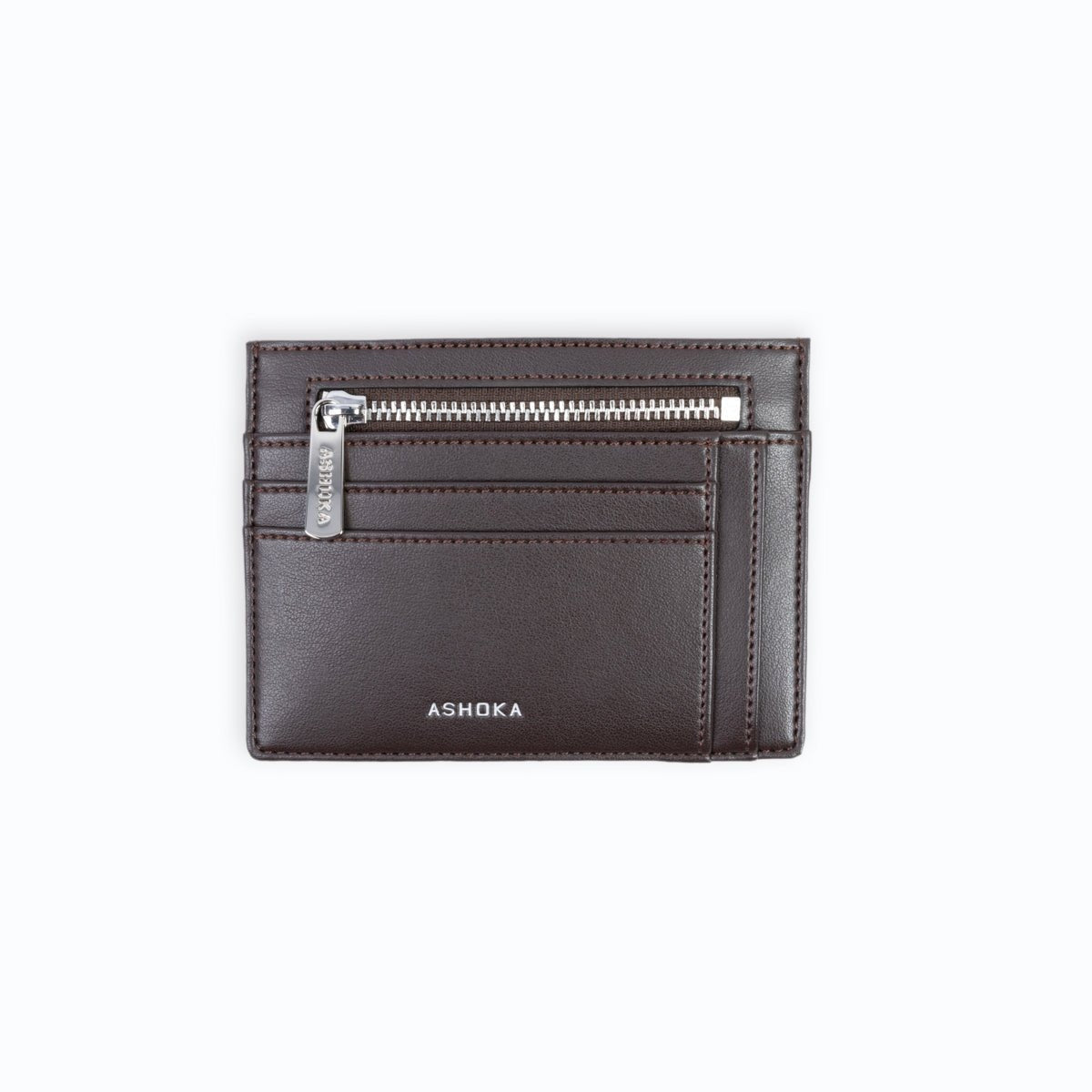 Uppeal™ Brown Zipped Card Holder - Vegan America
