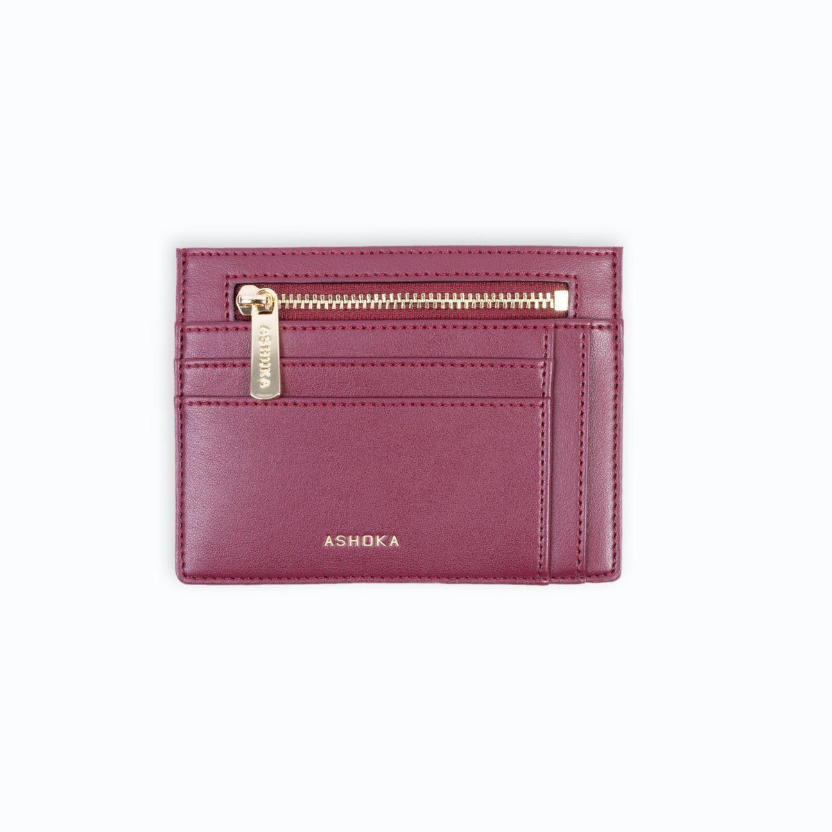 Uppeal™ Bordeaux Zipped Card Holder - Vegan America