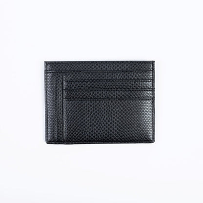 Zipped Uppeal™ Black Lizard Card Holder - Vegan America
