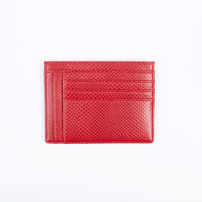 Zipped Uppeal™ Red Lizard Card Holder - Vegan America