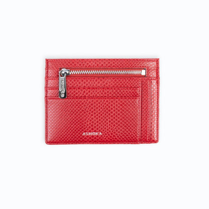 Zipped Uppeal™ Red Lizard Card Holder - Vegan America