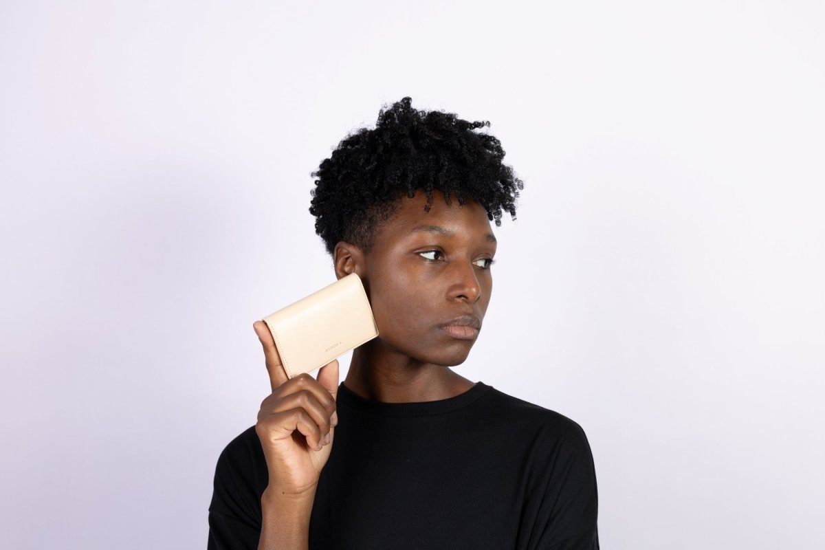 Small Bamboo Sand Coin Purse - Vegan America