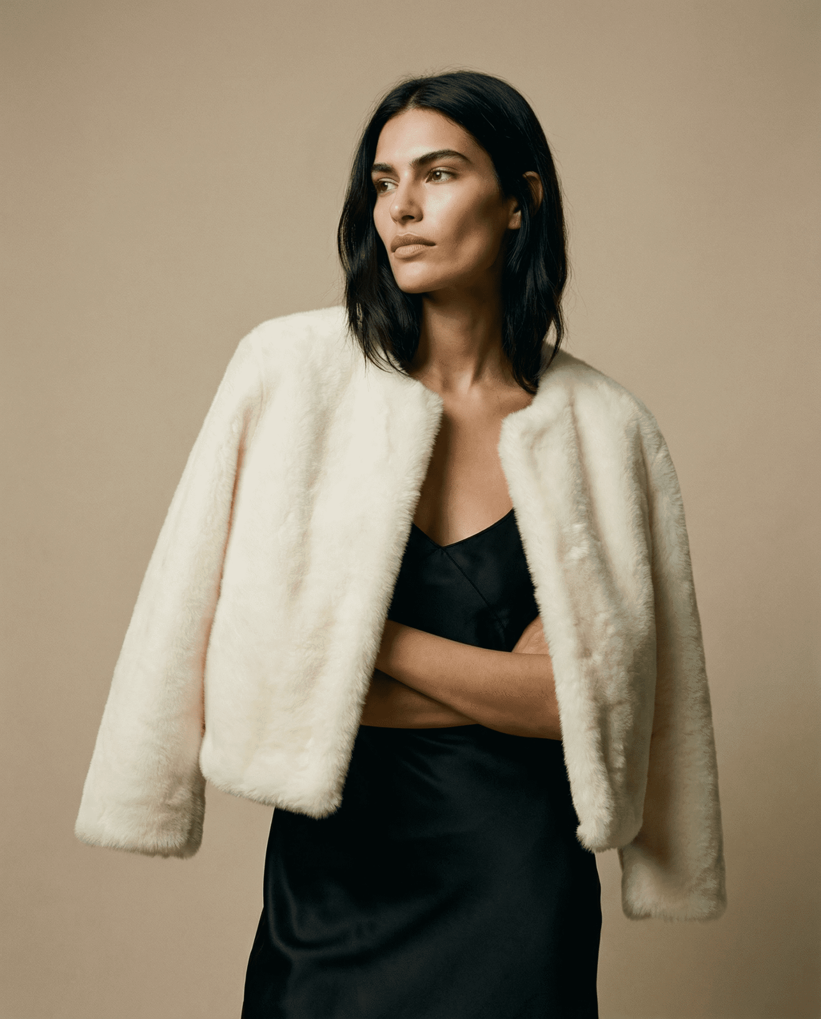 Sophie White Short Jacket - Vegan America
