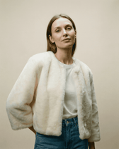 Sophie White Short Jacket - Vegan America