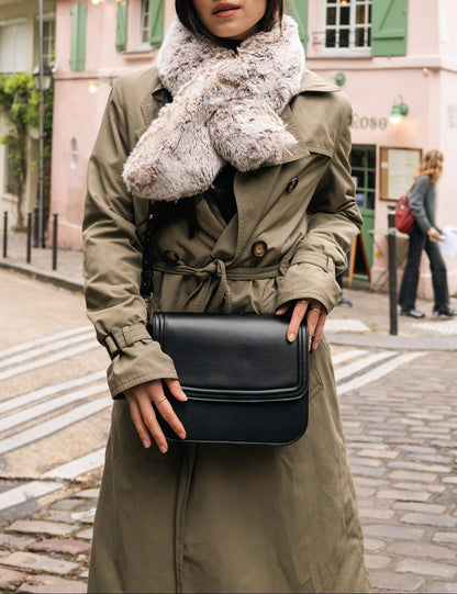 Joséphine Pearl Grey Vegan Fur Scarf - Vegan America