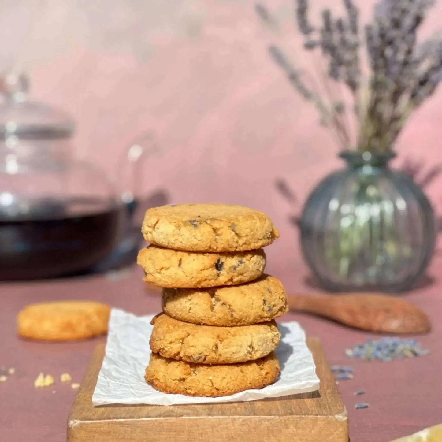 Vegan Gluten Free Lemon-Lavender Cookies | Flèche Healthy Treats