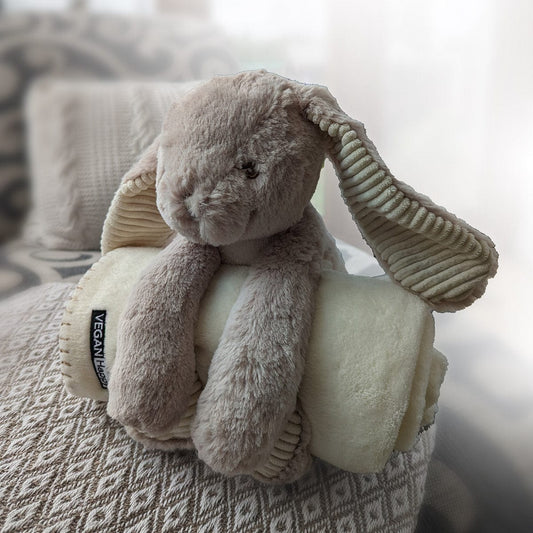 Vegan Babies' Rabbit and Blanket