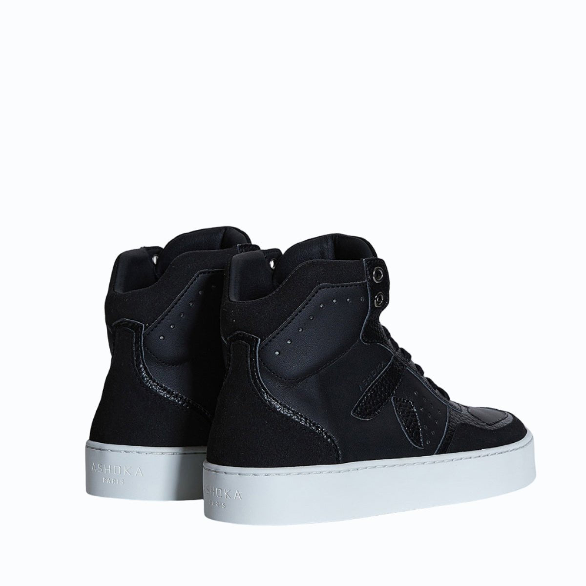 Matéo High - Top Biosourced & Recycled Sneaker – Black - Vegan America