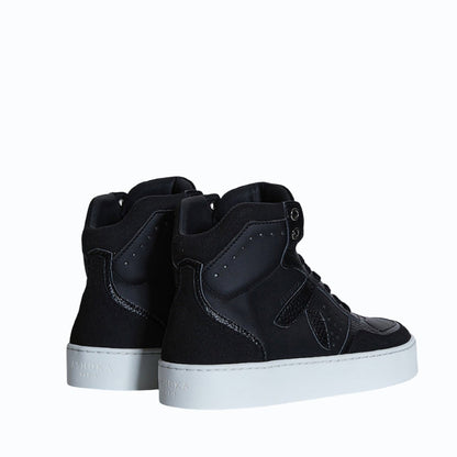 Matéo High - Top Biosourced & Recycled Sneaker – Black - Vegan America