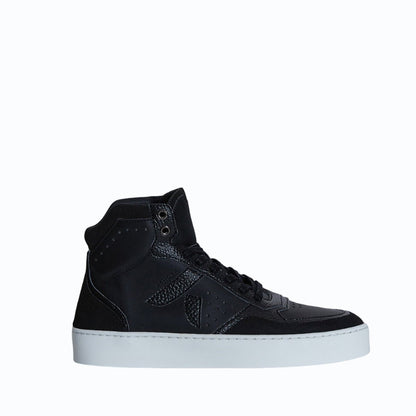Matéo High - Top Biosourced & Recycled Sneaker – Black - Vegan America