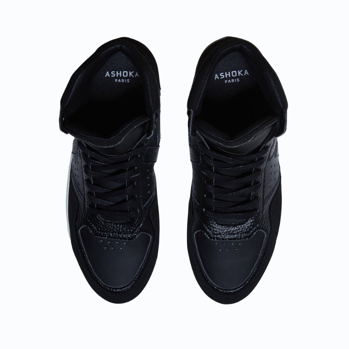 Matéo High - Top Biosourced & Recycled Sneaker – Black - Vegan America