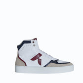 Matéo High-Top Biosourced & Recycled Sneaker – Bordeaux Navy - Vegan America