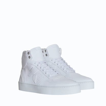 Matéo High - Top Biosourced & Recycled Sneaker – White - Vegan America