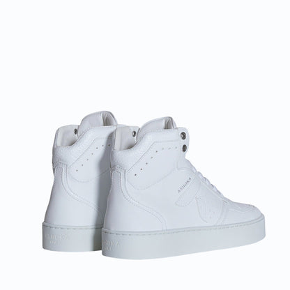 Matéo High - Top Biosourced & Recycled Sneaker – White - Vegan America