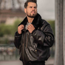Roland Black Vegan Aviator Jacket (Men) - Vegan America