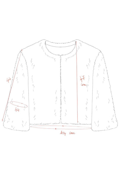 Sophie White Short Jacket - Vegan America