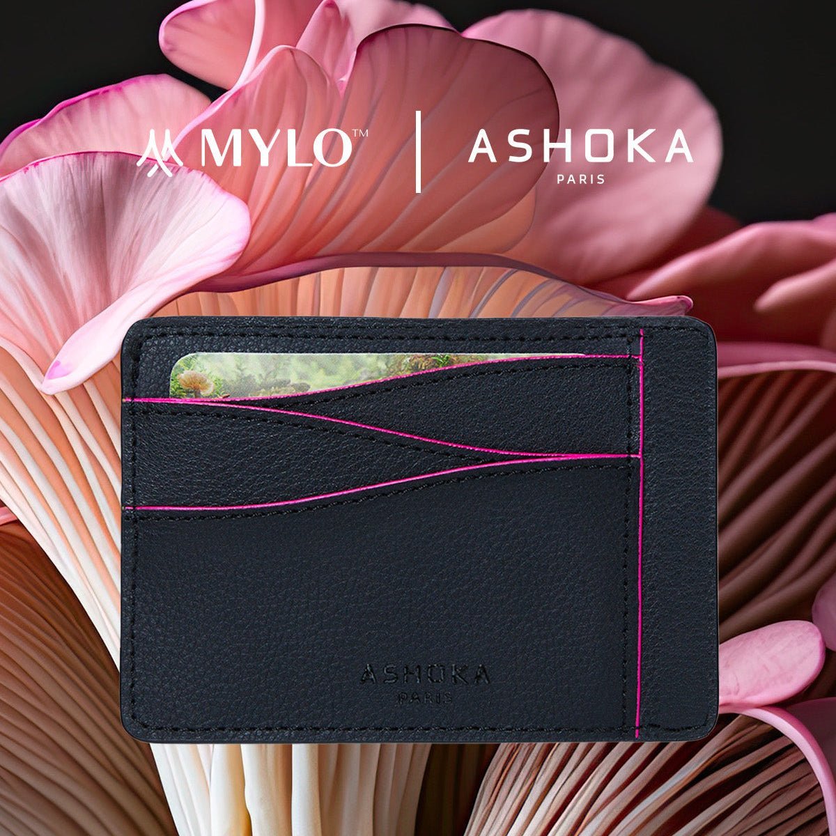 Large Mylo™ Mushroom Card Holder – Pink - Vegan America