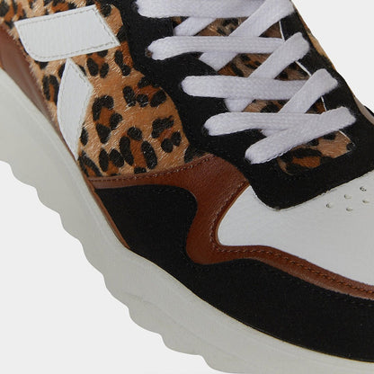 Lewis Running Sneaker – Biosourced & Recycled Leopard - Vegan America
