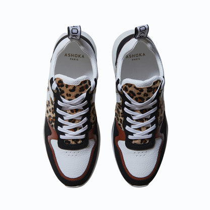 Lewis Running Sneaker – Biosourced & Recycled Leopard - Vegan America