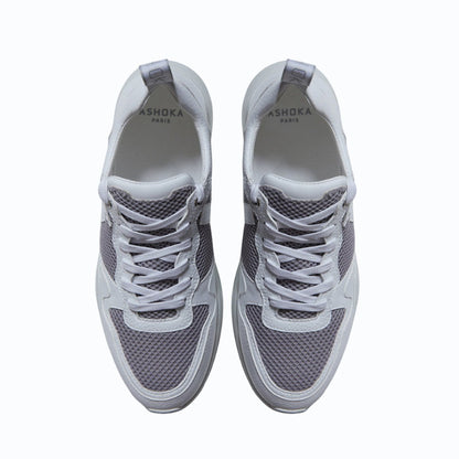 Lewis Running Sneaker – Biosourced & Recycled White - Vegan America