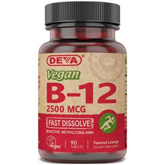 Deva - Vegan B-12 - 2500 MCG - Fast Dissolve Lozenges