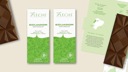 Vegan Sugar-Free 80% Dark Chocolate Ecuador | Flèche Healthy Treats