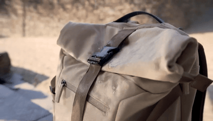 Nomad Hemp Rolltop Backpack in Dark Green