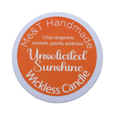 Unsolicited Sunshine Wickless Candle - Vegan America