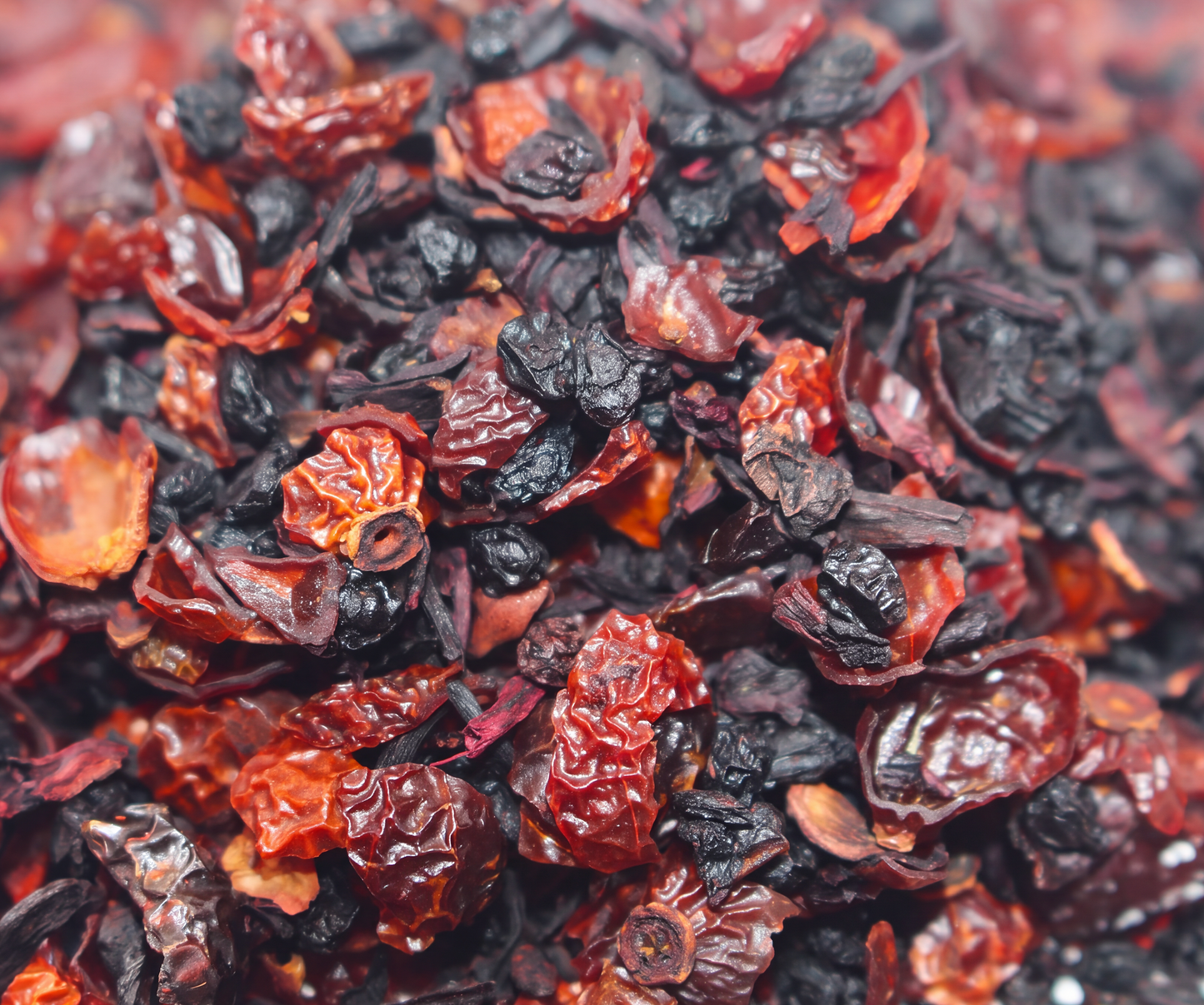 Wild Berry Herbal Tea – Hibiscus, Rose Hips & Elderberry | 0.5 LB Loose Leaf