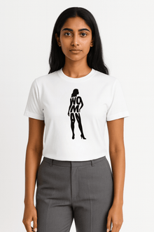 Woman Silhouette, 100% Cotton Premium Tshirt - Vegan America