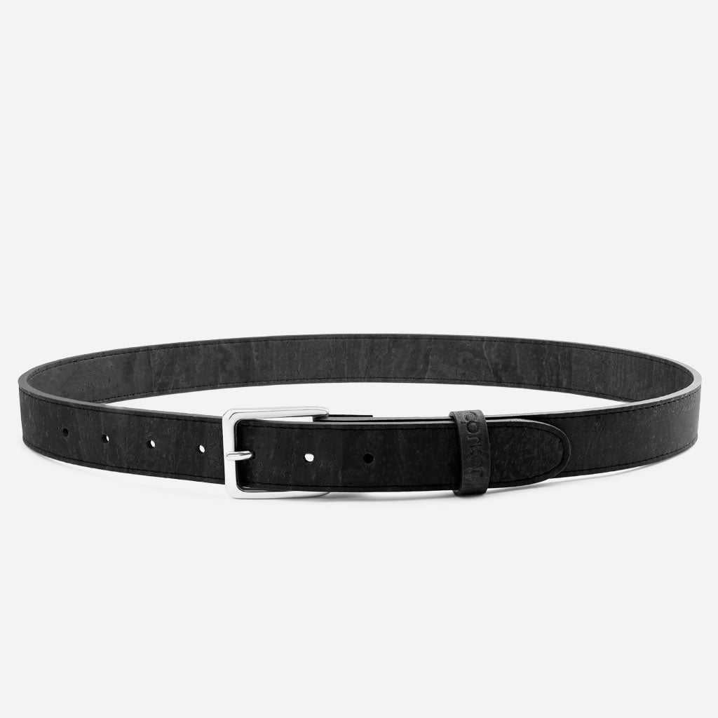Women Cork Belt 1 18" (30mm) - Silver Buckle