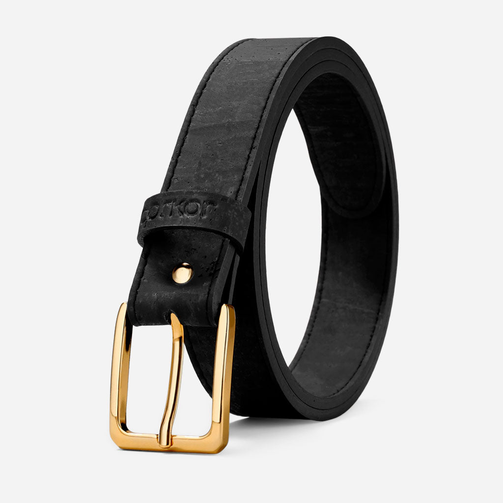 women_cork_belt_black_gold #color_black