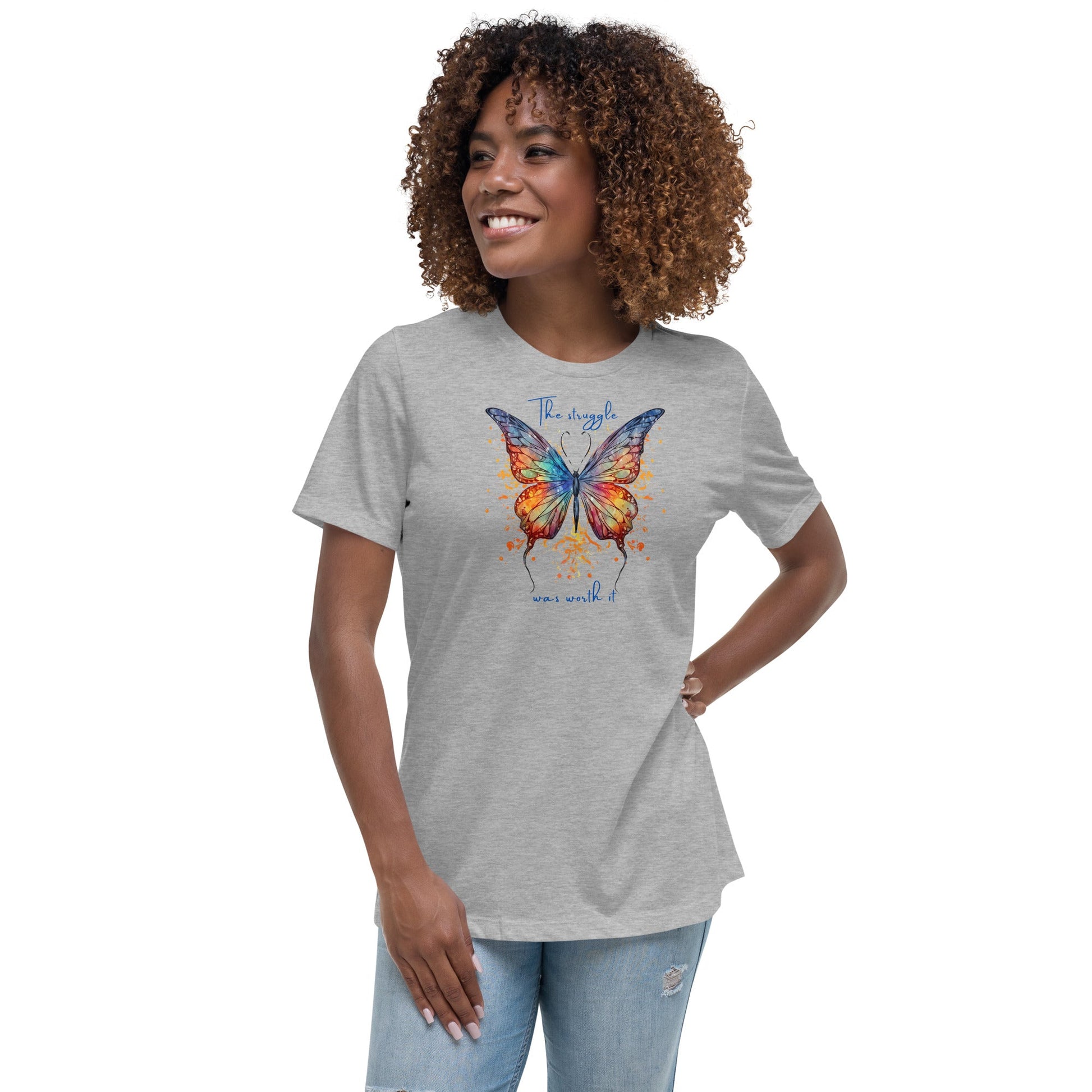 Butterfly Women's 100% Cotton Relaxed T-Shirt - Vegan America