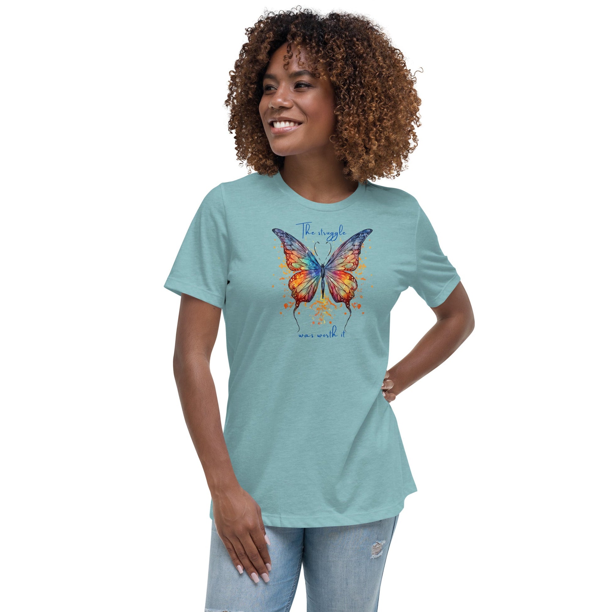 Butterfly Women's 100% Cotton Relaxed T-Shirt - Vegan America