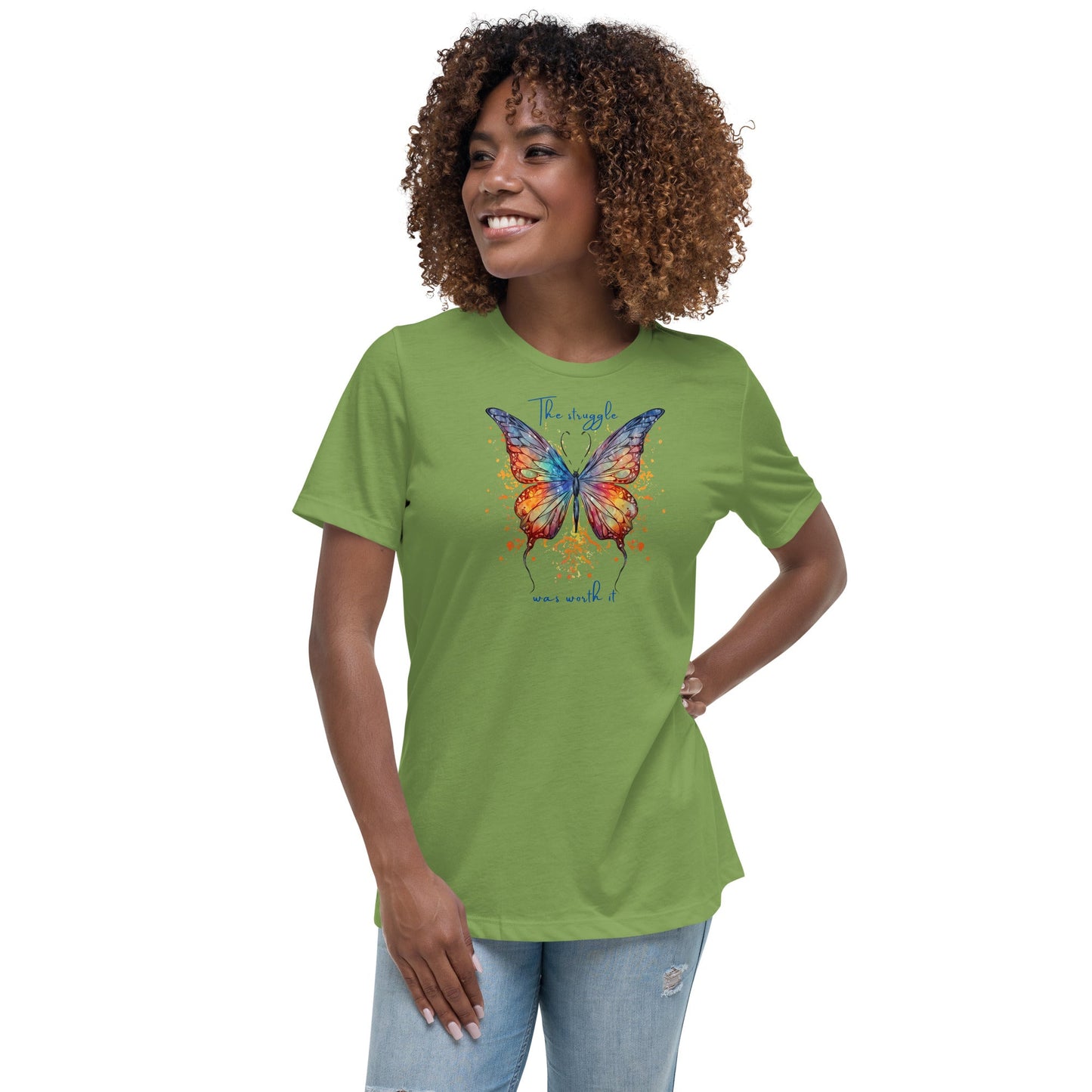 Butterfly Women's 100% Cotton Relaxed T-Shirt - Vegan America