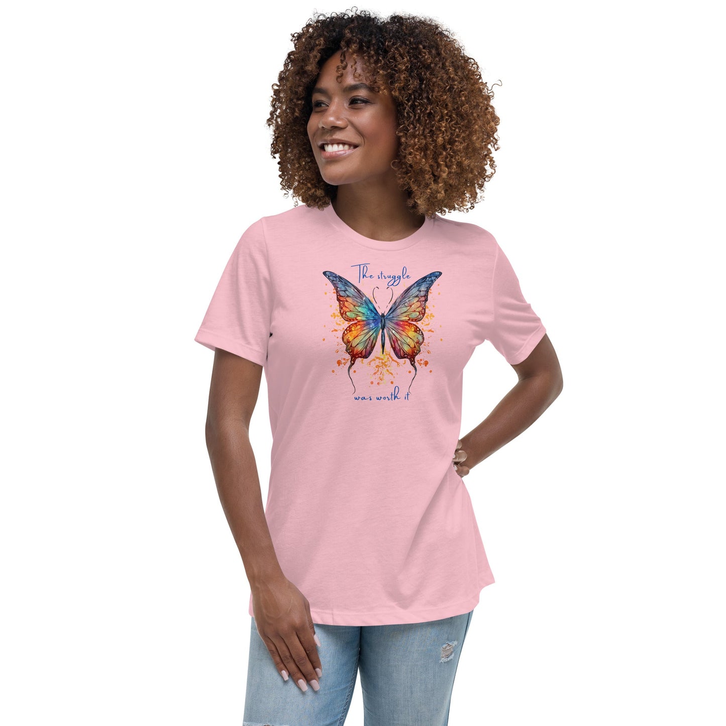 Butterfly Women's 100% Cotton Relaxed T-Shirt - Vegan America