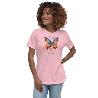 Butterfly Women's 100% Cotton Relaxed T-Shirt - Vegan America