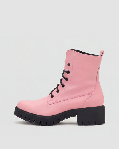 Women's Boots Workers No. 3 Pink - Vegan America