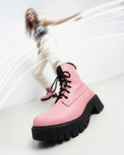 Women's Boots Workers No. 3 Pink - Vegan America