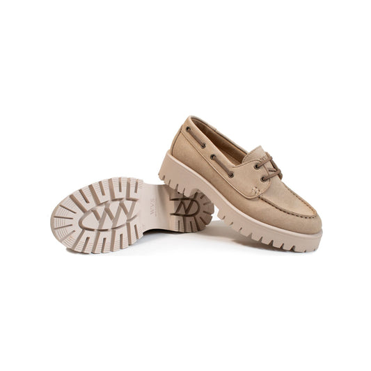Track Sole Vegan Suede Loafers