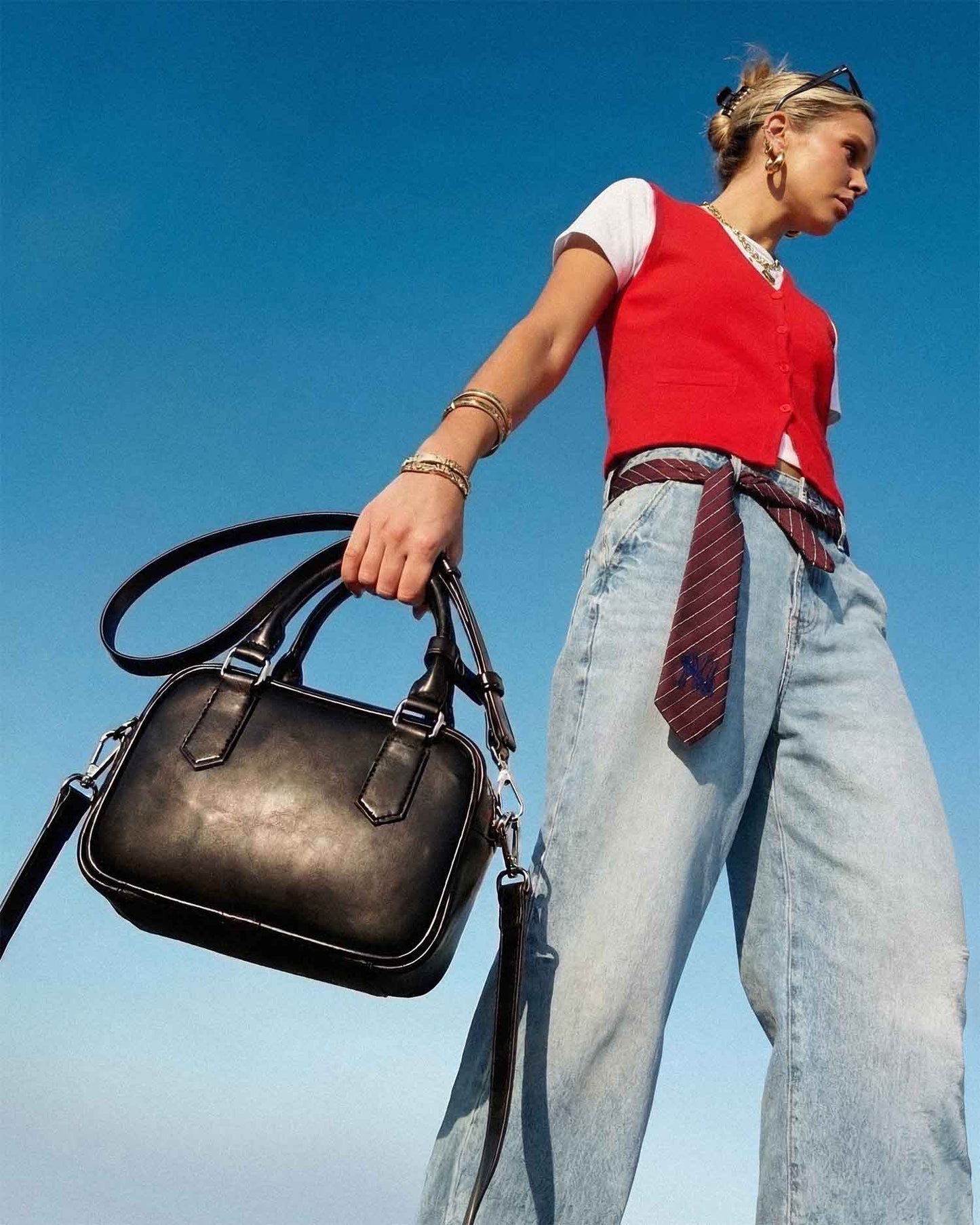 Boxy Bag corn leather mini box bag - Vegan America