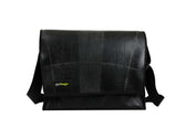messenger bag XL inner tube black - Vegan America