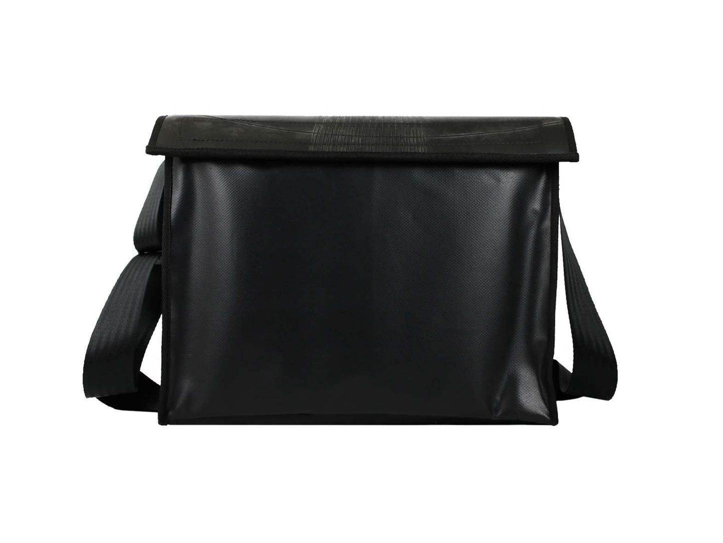 messenger bag XL inner tube black - Vegan America